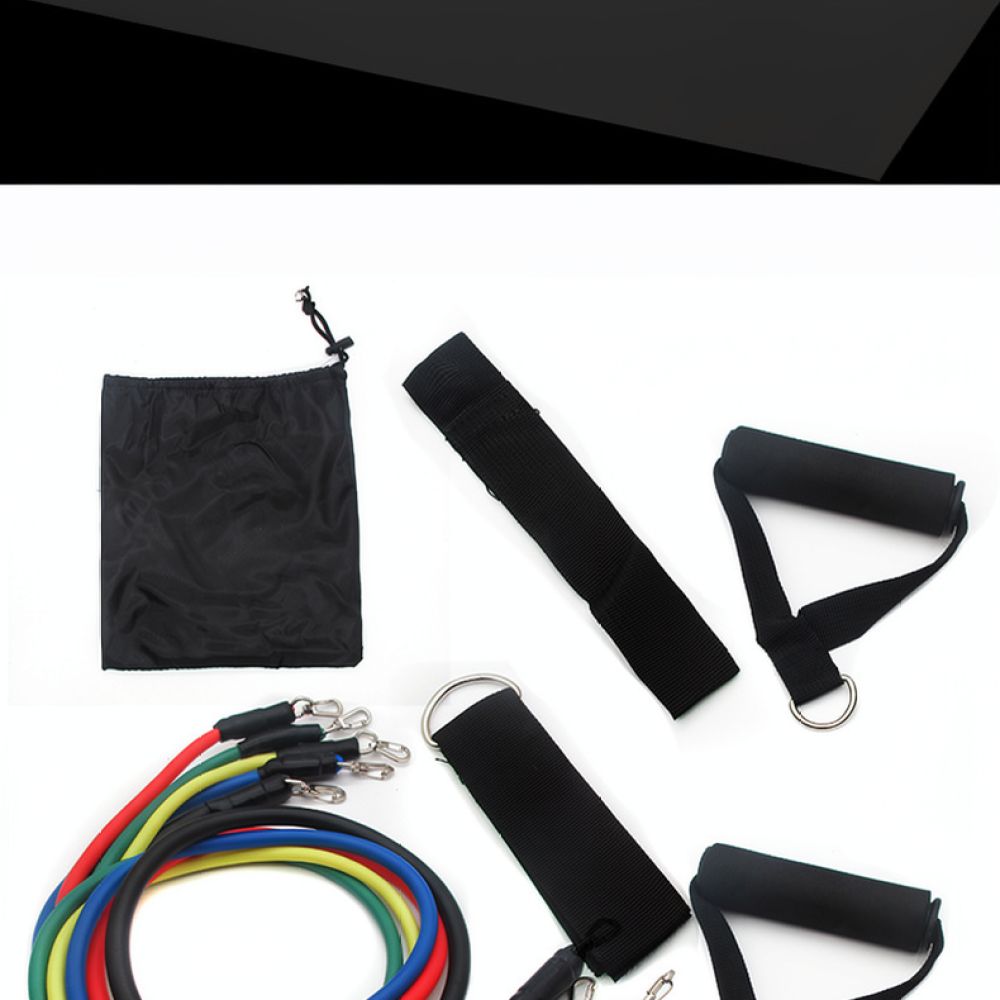 Home Gym Upper Body Workout - Exercise Equipment Resistance Bands Set Elastic