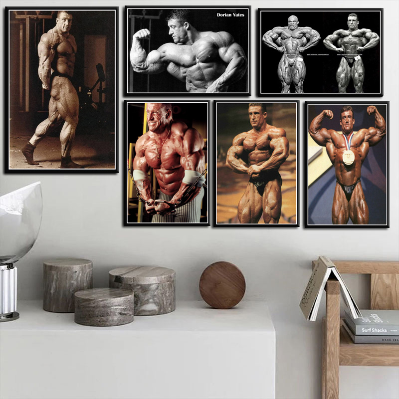 Home Gym On Wall - Great Dorian Yates Man Muscle GYM