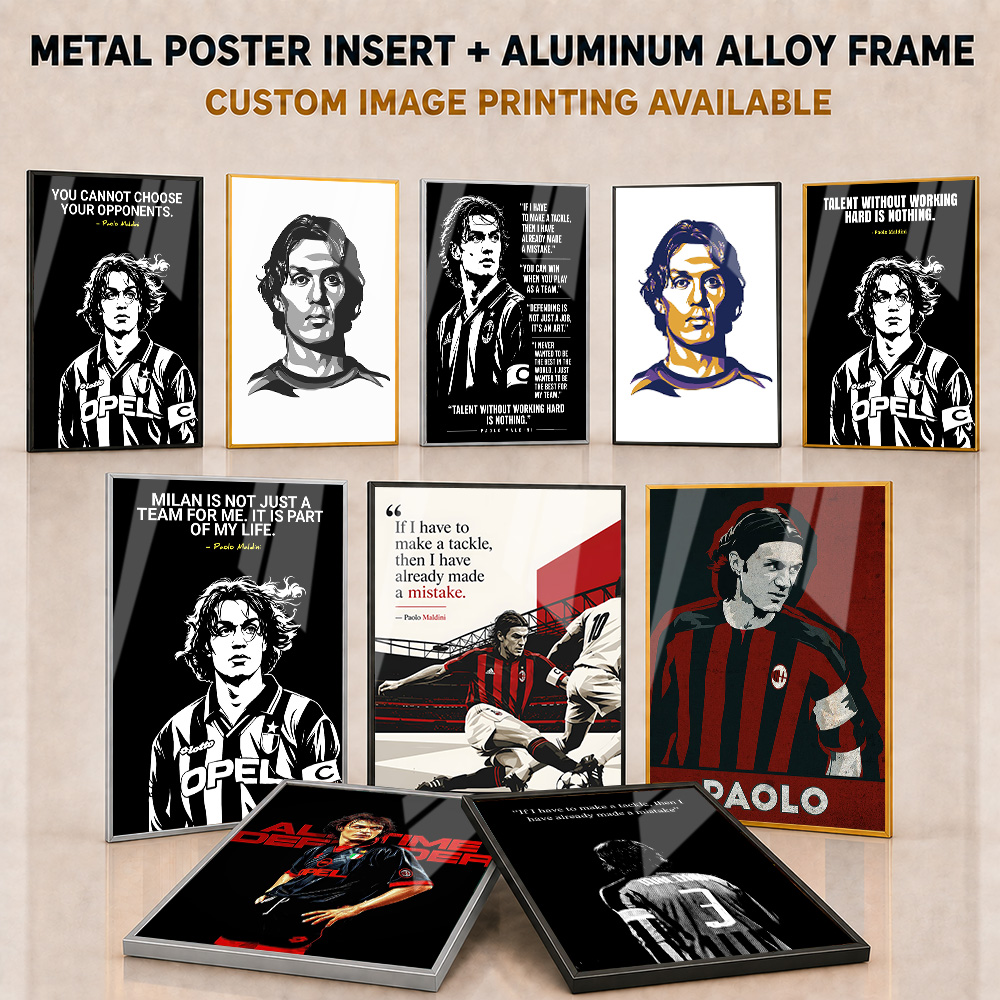 Home Gym Yes Or No - Paolo Maldini Framed Metal Print Customized