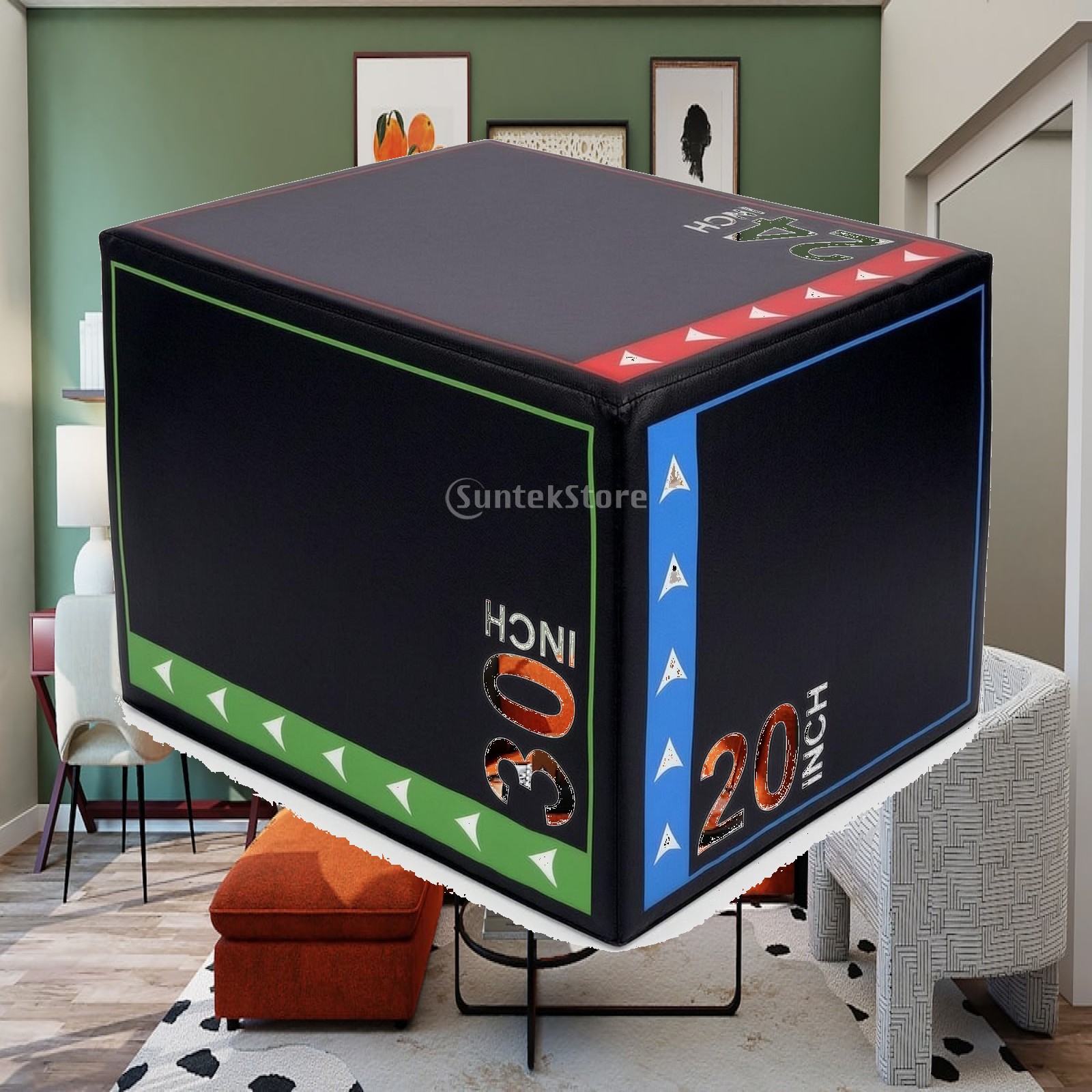 Home Gym Studio - Soft Plyo Jump Box Shock-Absorbing Foam