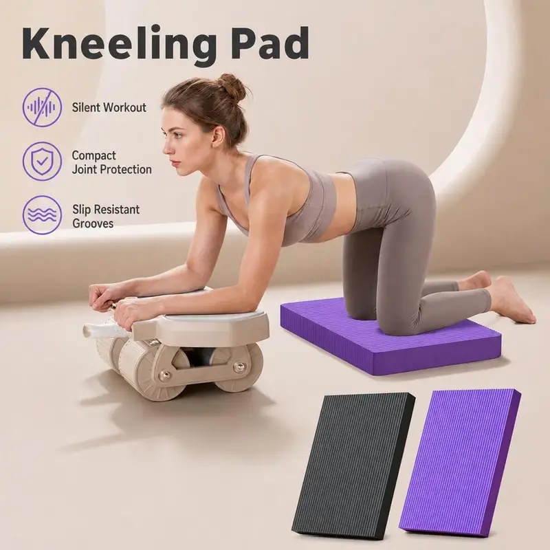Home Gym Yoga Mat - Thick Non‑Slip Yoga Knee Pad Mat,