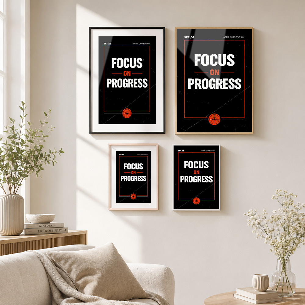 Focus On Progress Gym Motivati - огляд і ціна Home Gym On Wall
