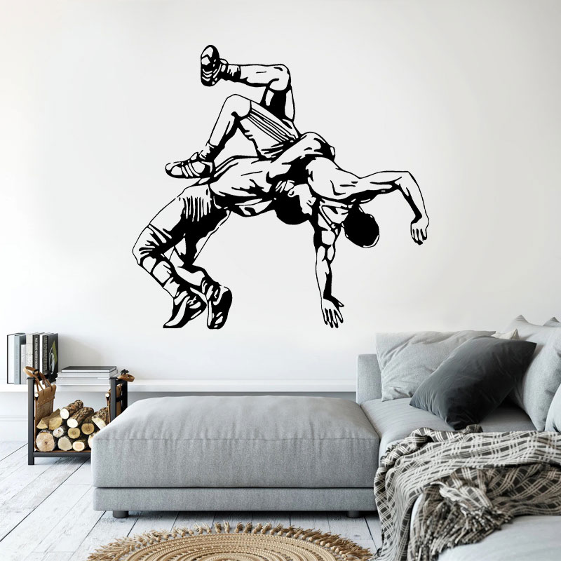 Wrestling Throw Wall Decals Vi - огляд і ціна Home Gym On Wall