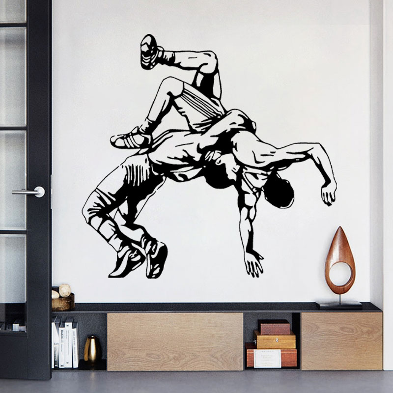 Wrestling Throw Wall Decals Vi - огляд і ціна Home Gym On Wall