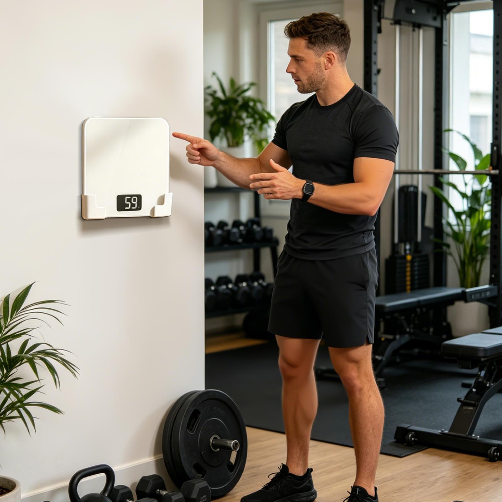 No Drill Scale Storage Stand,  - огляд і ціна Home Gym On Wall