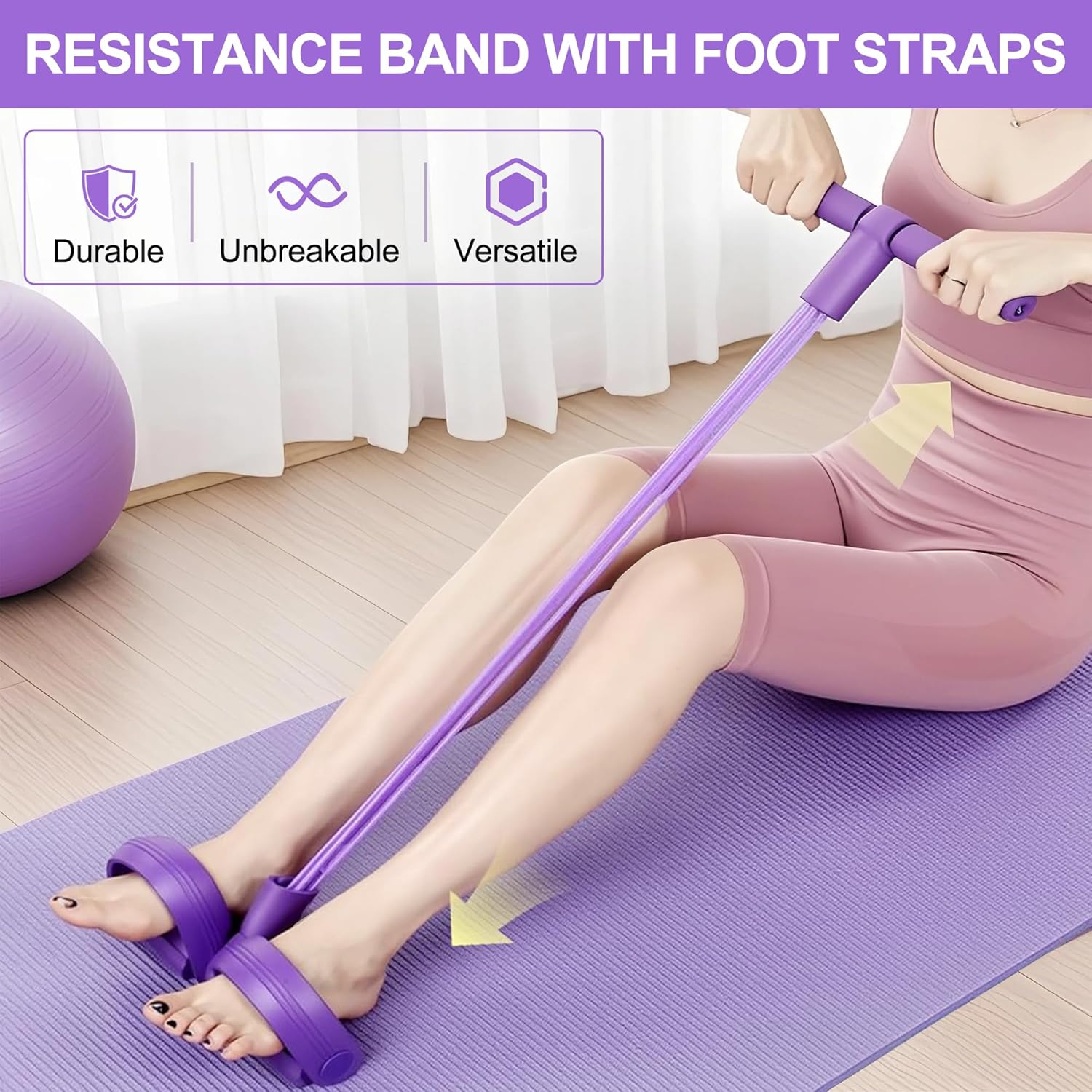 4-Tube Pedal Resistance Band M - огляд і ціна Home Gym Rig