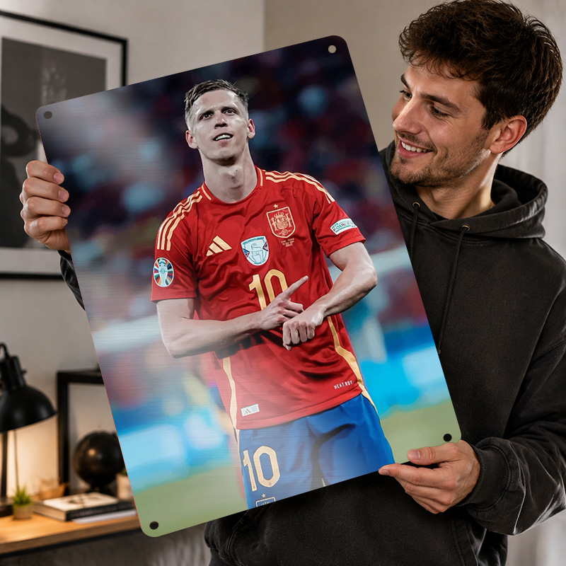 Dani Olmo Textured Posters Cus - огляд і ціна Home Gym Yes Or No