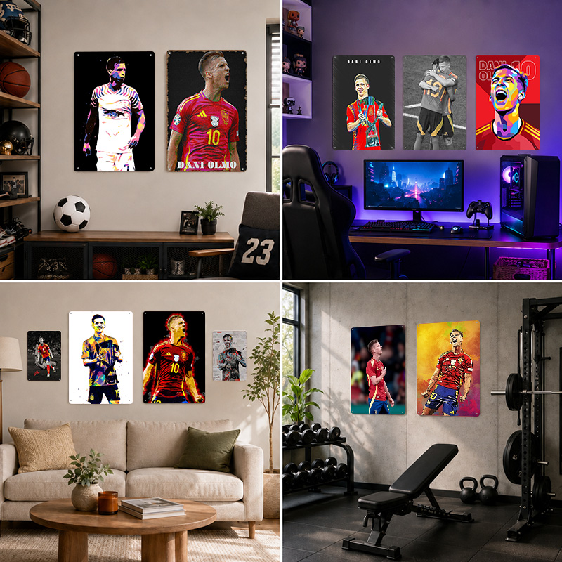 Dani Olmo Textured Posters Cus - огляд і ціна Home Gym Yes Or No