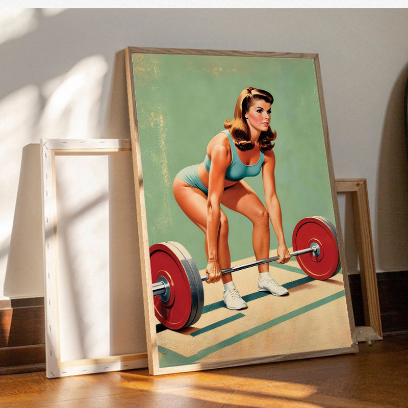 Poster and Print Canvas Painti - огляд і ціна Home Gym On Wall