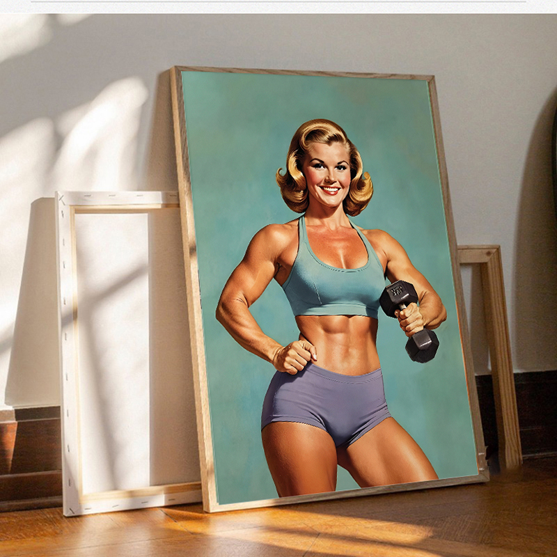 Poster and Print Canvas Painti - огляд і ціна Home Gym On Wall