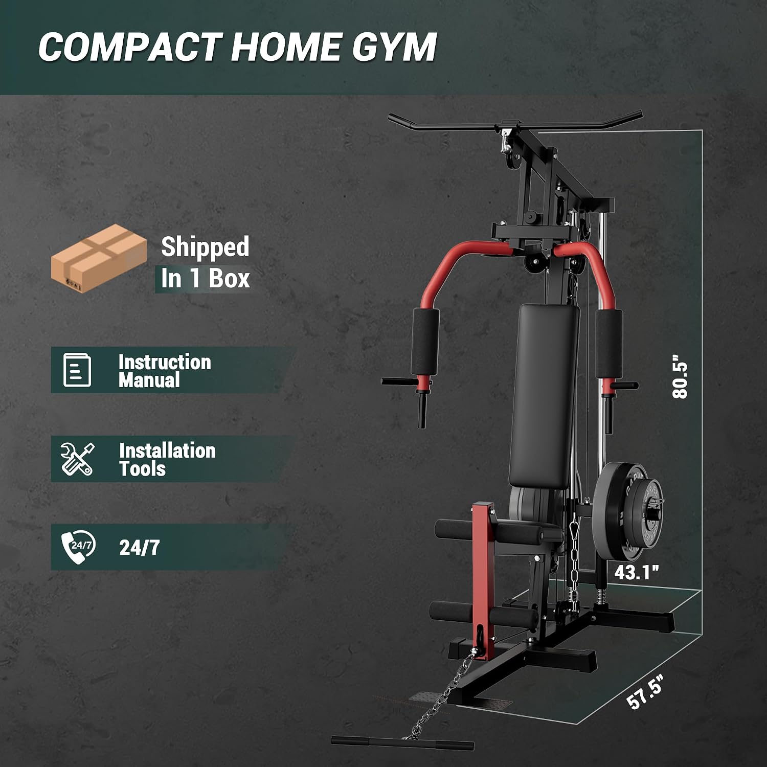 Full-Body Home Gym Machine wit - огляд і ціна Leg Press Machine