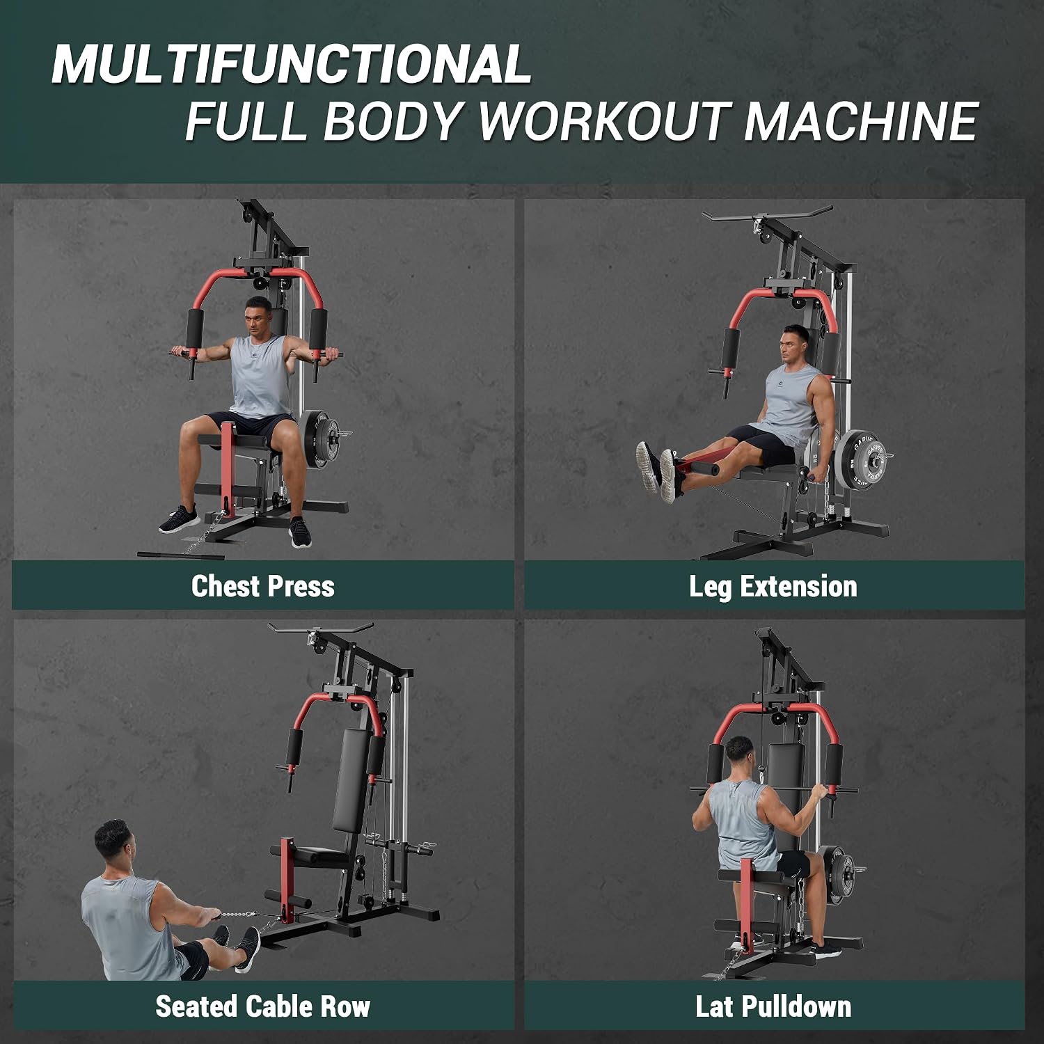 Full-Body Home Gym Machine wit - огляд і ціна Leg Press Machine