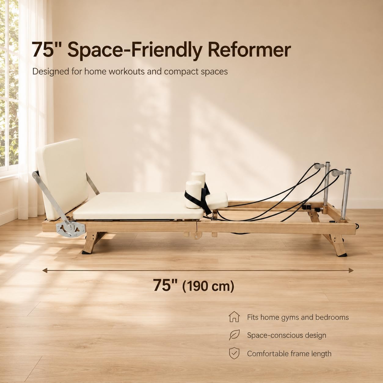 75 Inch Foldable Pilates Refor - огляд і ціна Home Gym Training Program
