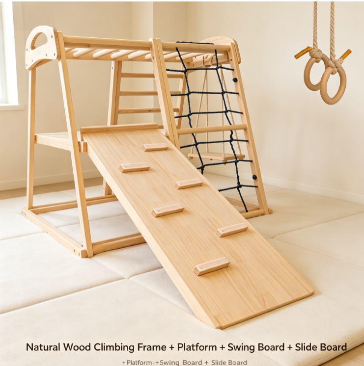 new Wooden Climbing Frame Indo - огляд і ціна Home Gym For Toddlers