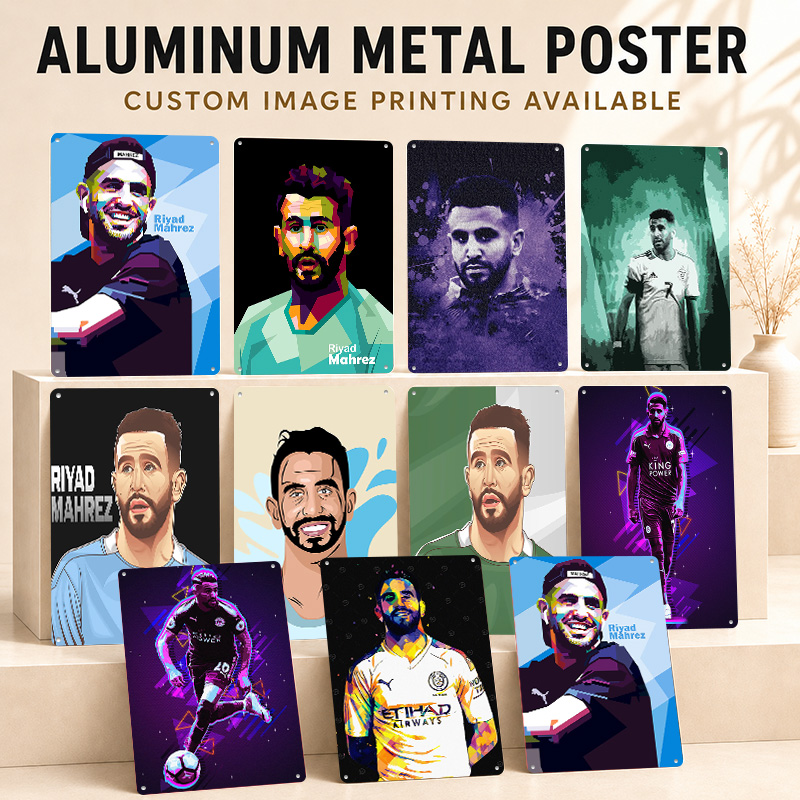 Riyad Mahrez Printed Posters C - огляд і ціна Home Gym Yes Or No