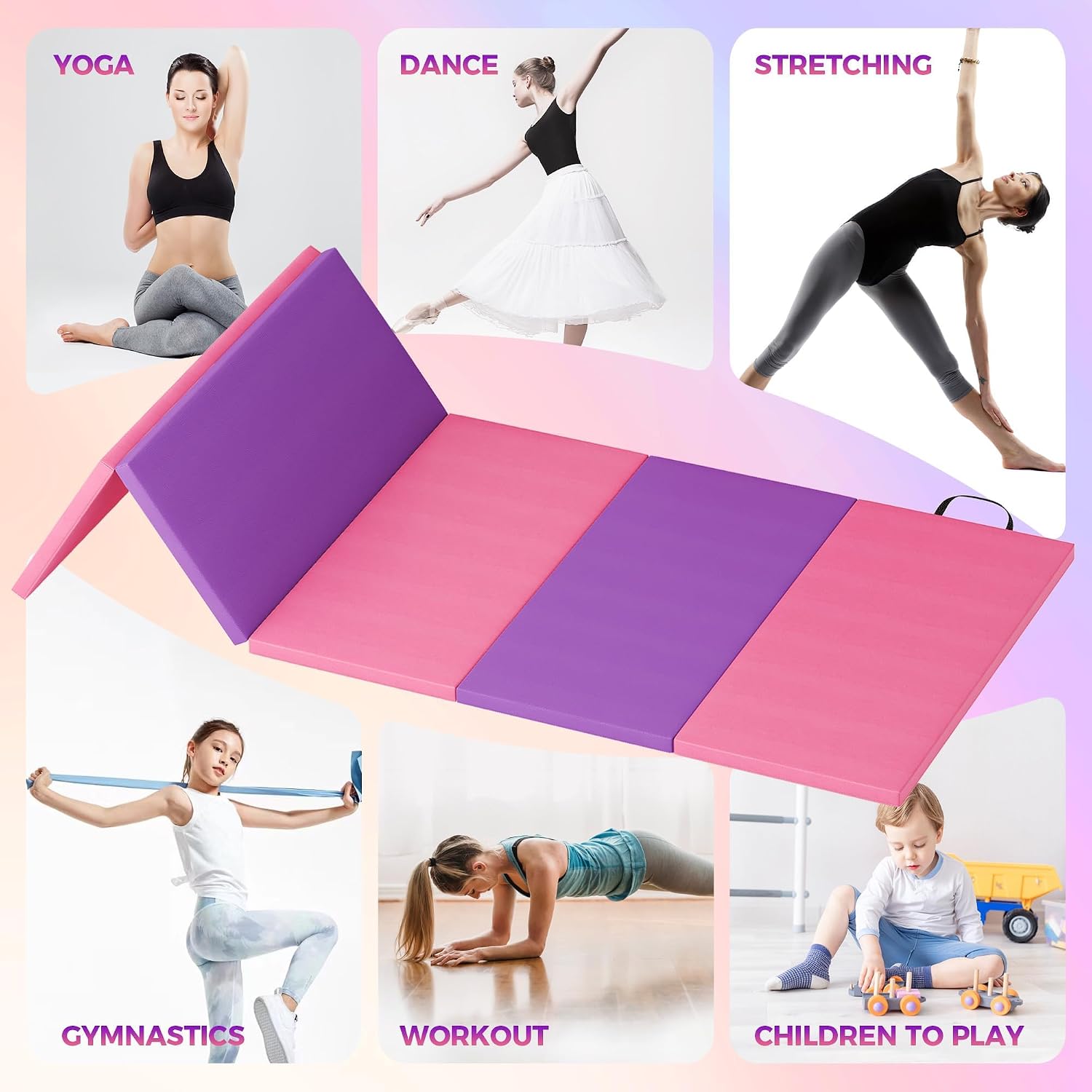 Foldable Yoga Mat Gymnastics M - огляд і ціна Home Gym Yoga Mat