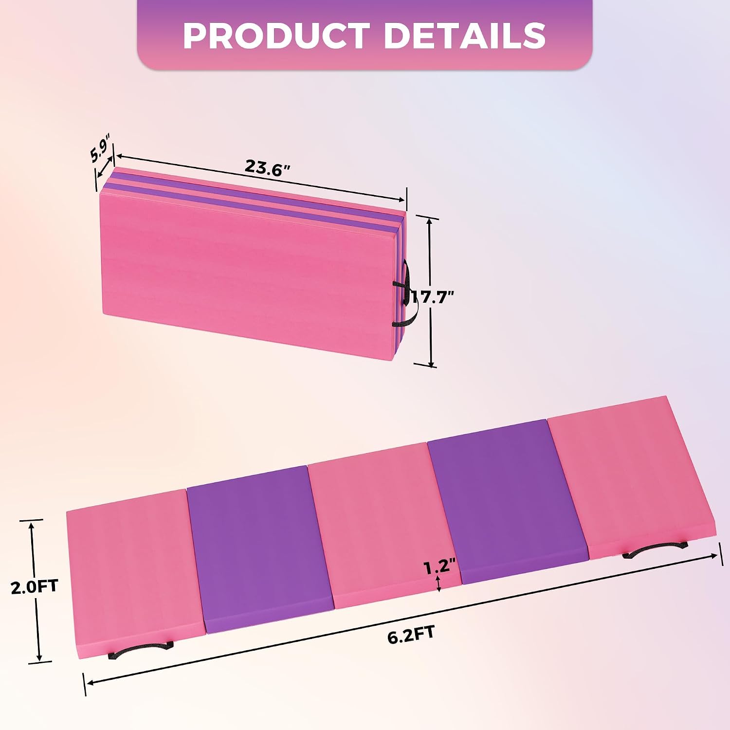 Foldable Yoga Mat Gymnastics M - огляд і ціна Home Gym Yoga Mat