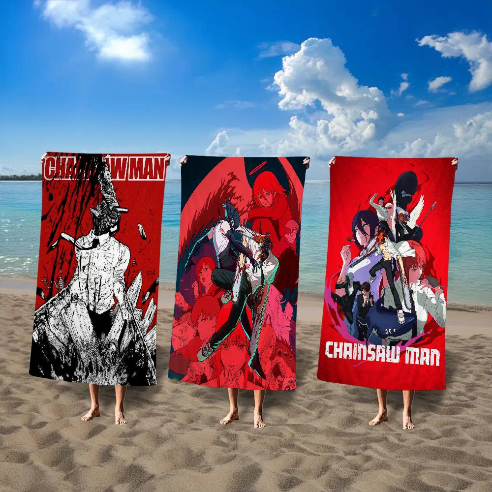Anime Chainsaw Man Beach Towel - огляд і ціна Sauna Home Gym