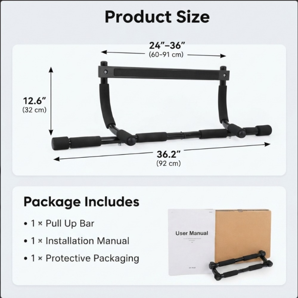 Doorway Pull Up Bar for Home G - огляд і ціна Home Gym Upper Body Workout