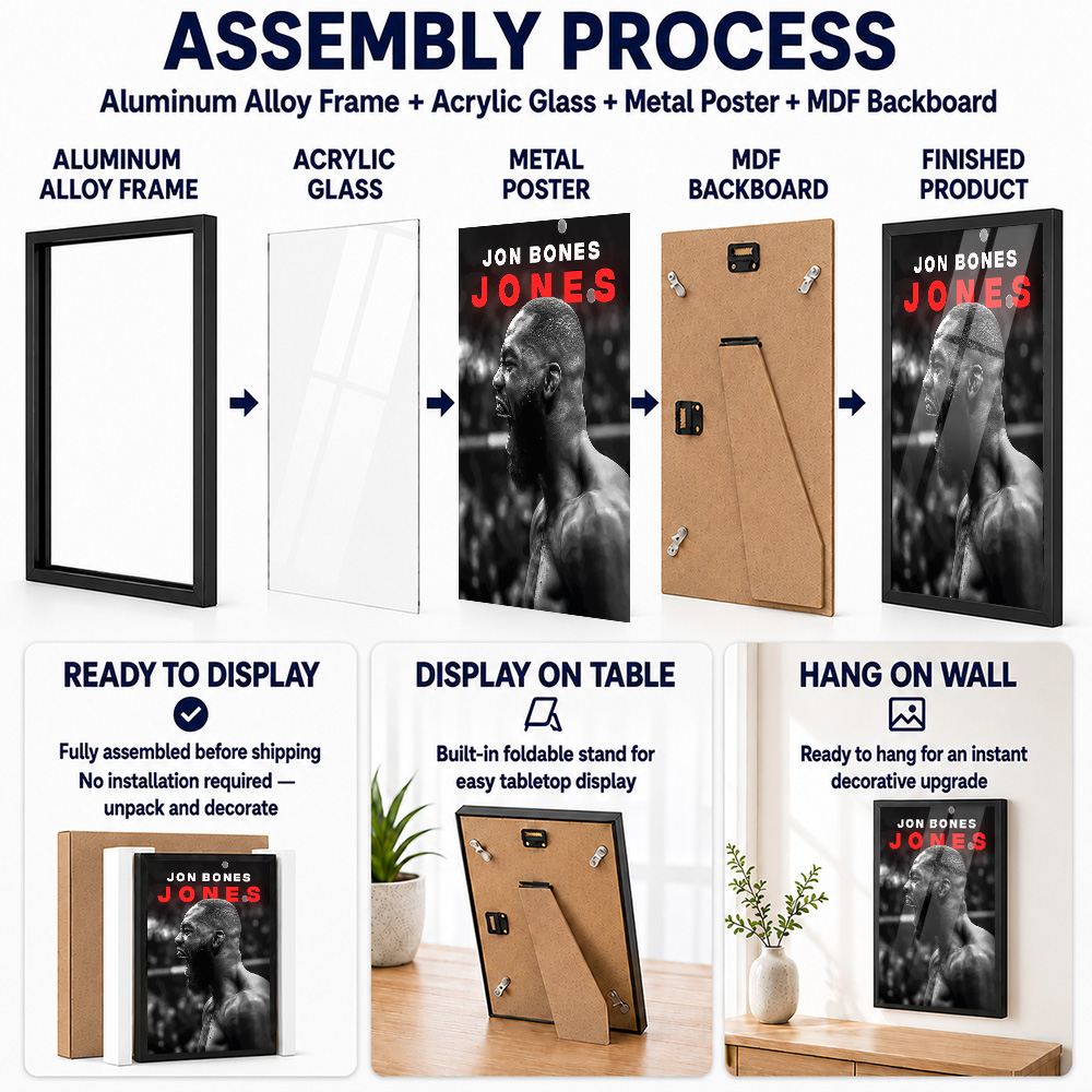 Jon Jones Framed Metal Print C - огляд і ціна Home Gym Yes Or No