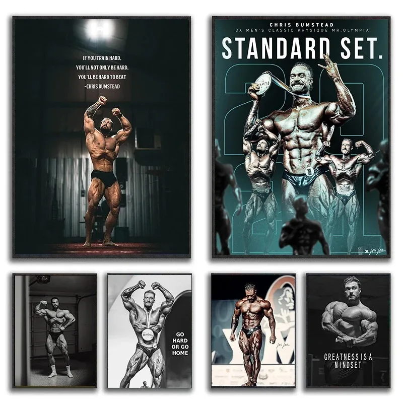 Canvas Painting Chris Bumstead - огляд і ціна Home Gym On Wall