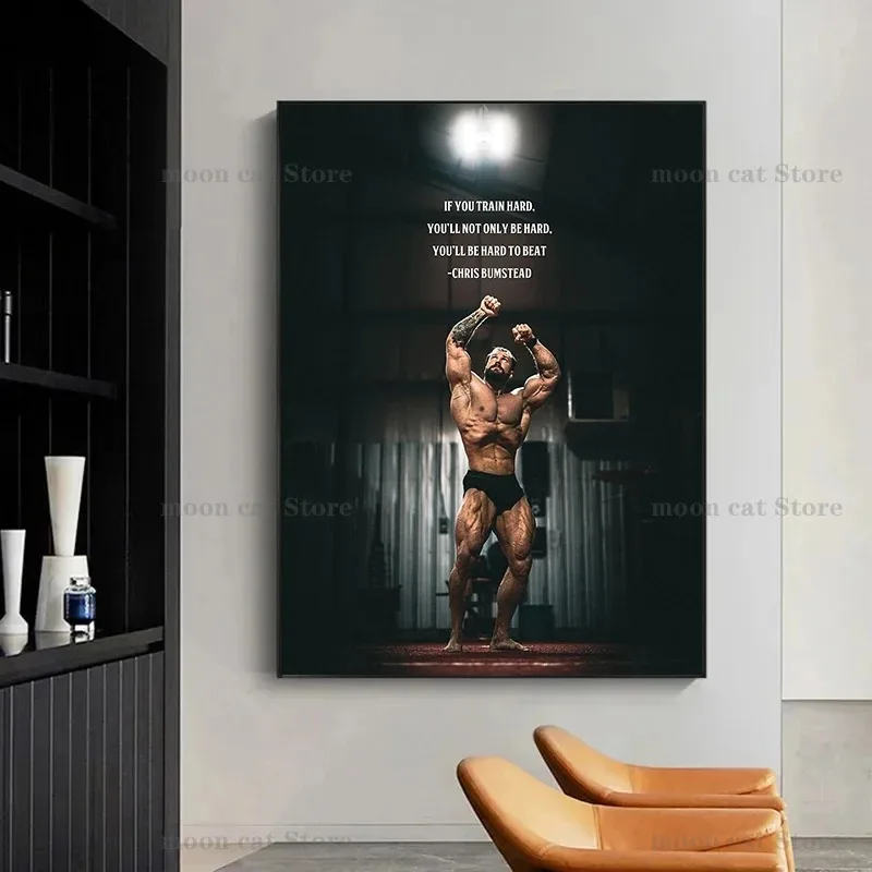 Canvas Painting Chris Bumstead - огляд і ціна Home Gym On Wall