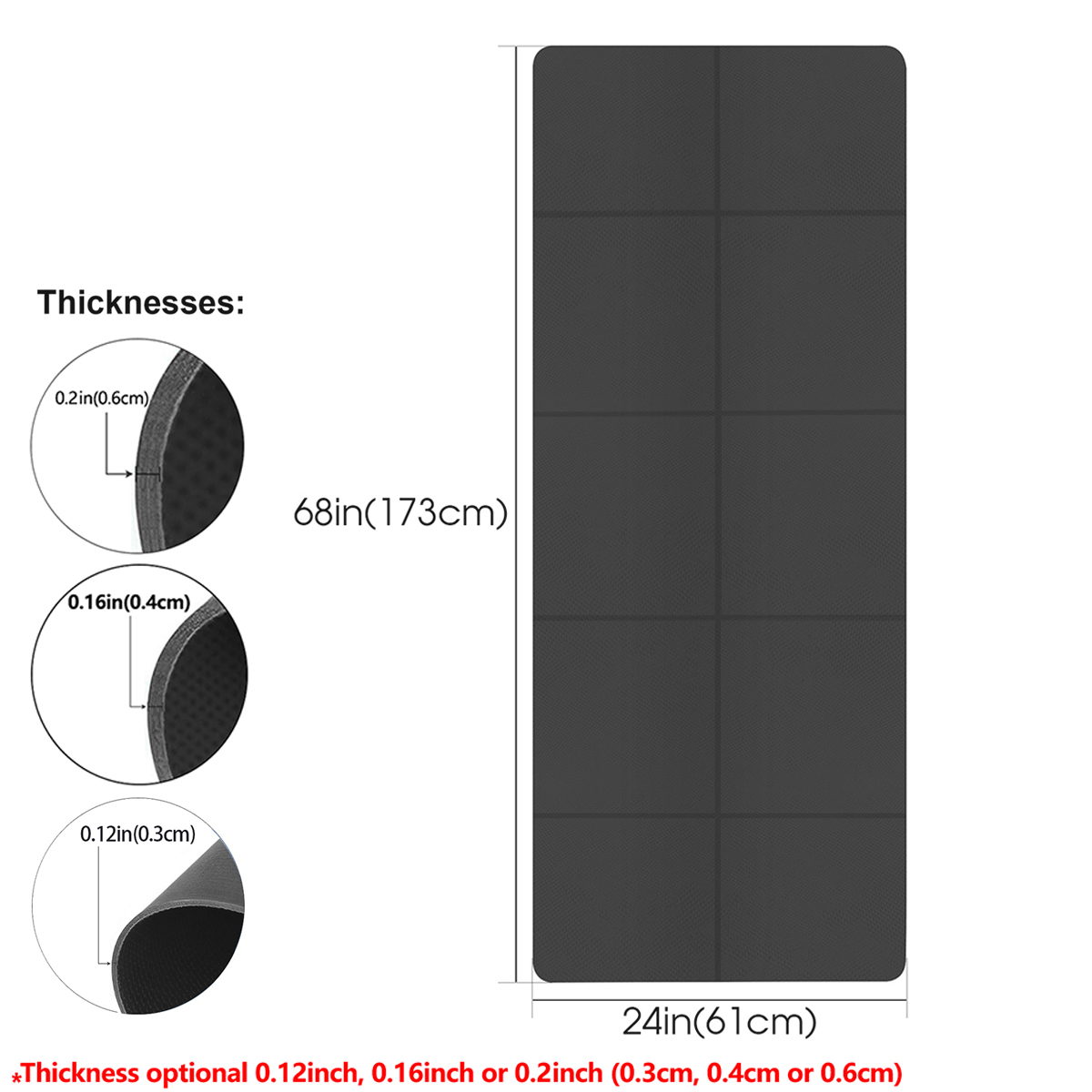 Foldable Yoga Mat Black Eco Fr - огляд і ціна Home Gym Yoga Mat