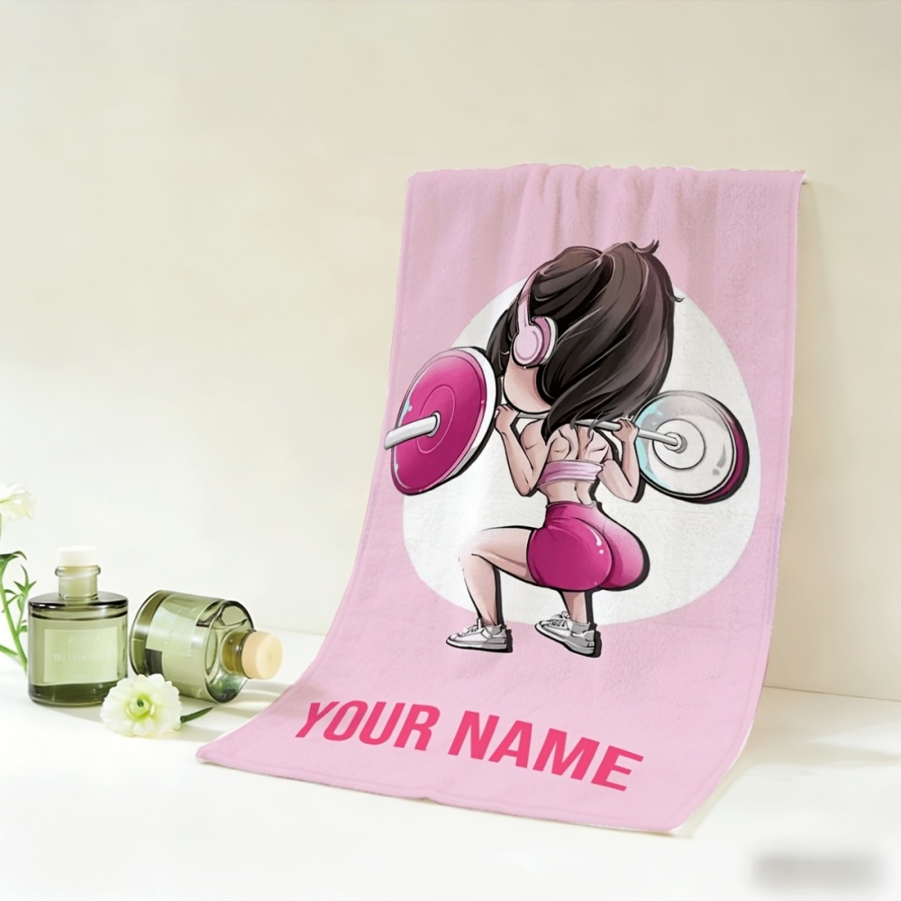 2pcs, Custom Name Towels, Cute - огляд і ціна Home Gym Yes Or No
