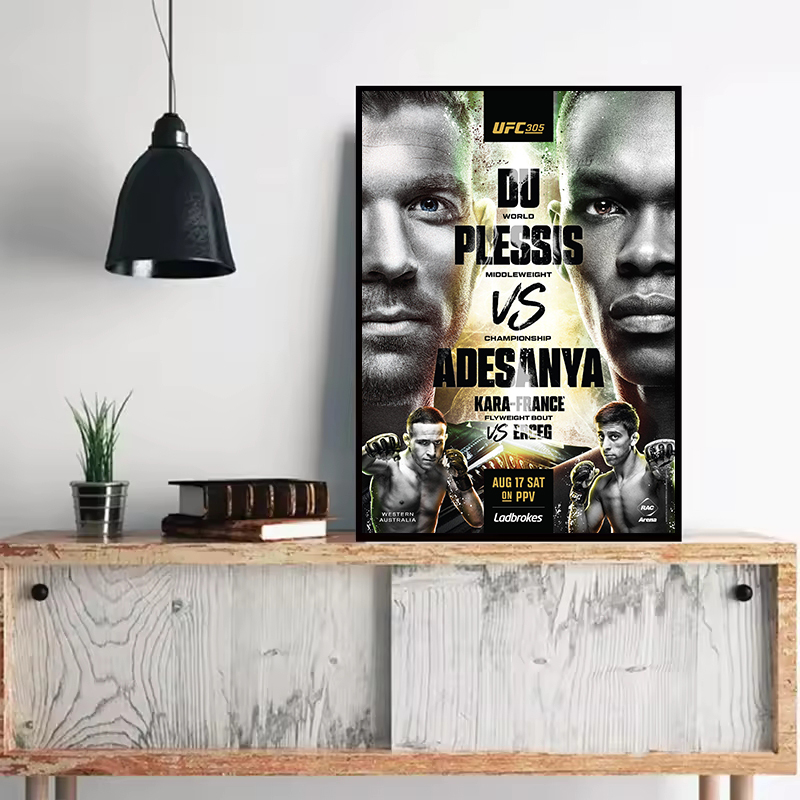 Championship Title Fight Poste - огляд і ціна Home Gym On Wall