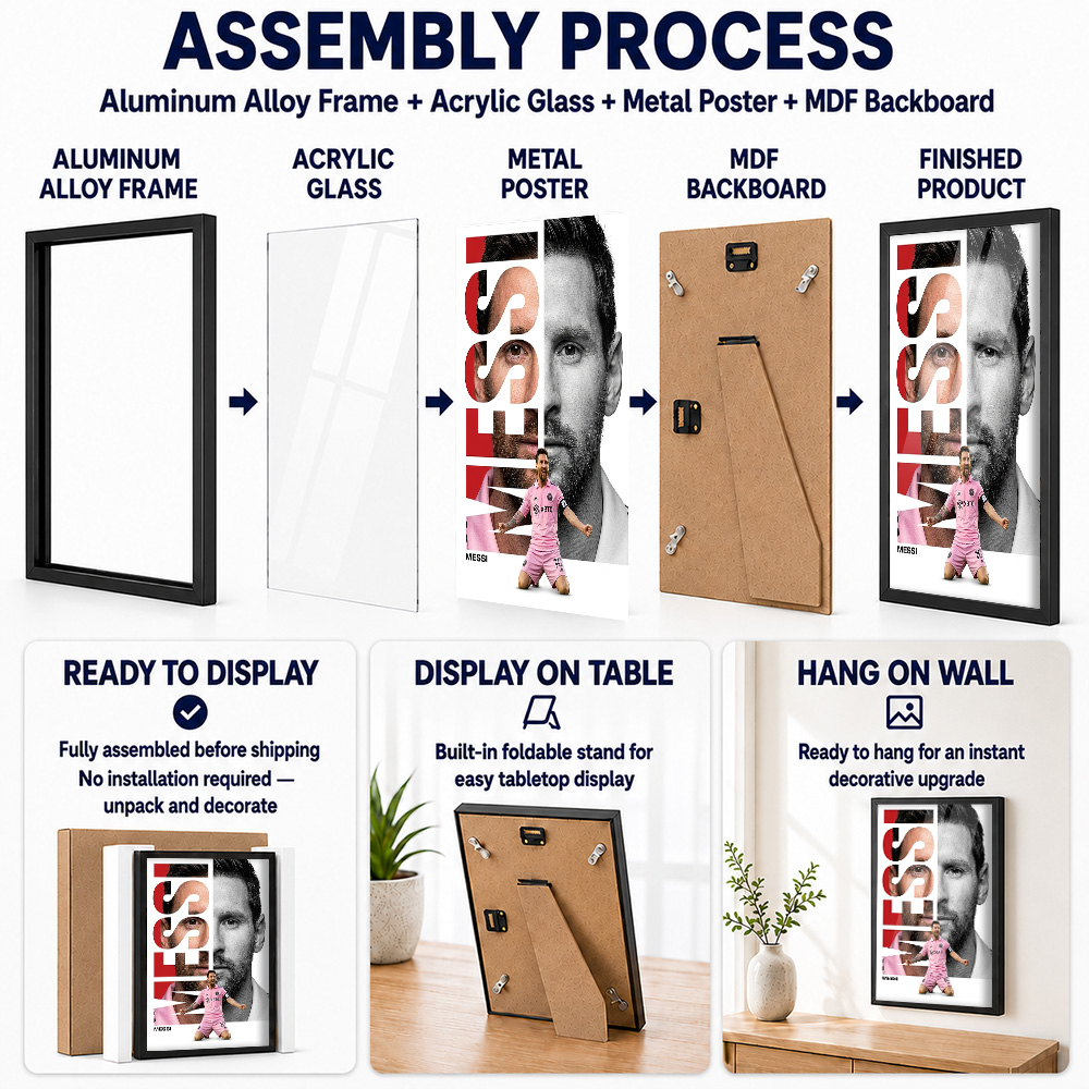 Lionel Messi Framed Metal Post - огляд і ціна Home Gym Yes Or No