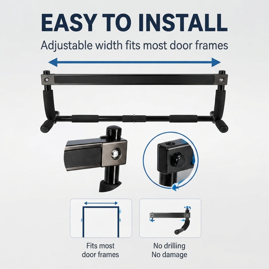 Multifunctional Doorway Pull U - огляд і ціна Home Gym Upper Body Workout
